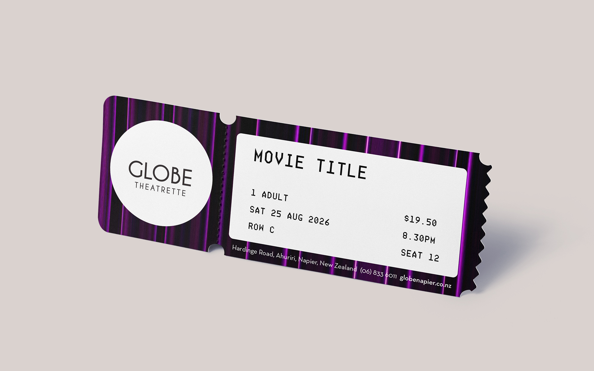 Globe Theatrette Brand Design.