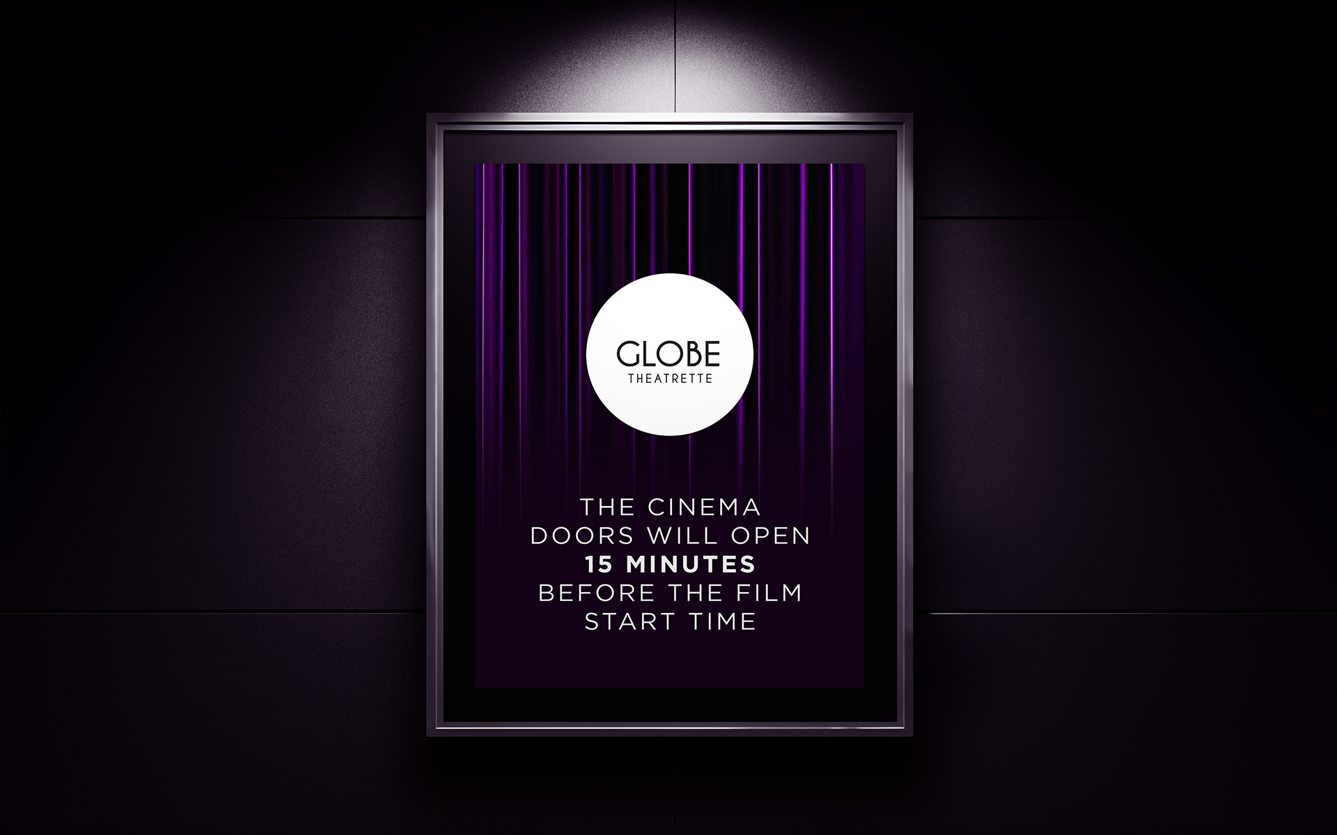 Globe Theatrette Brand Design.