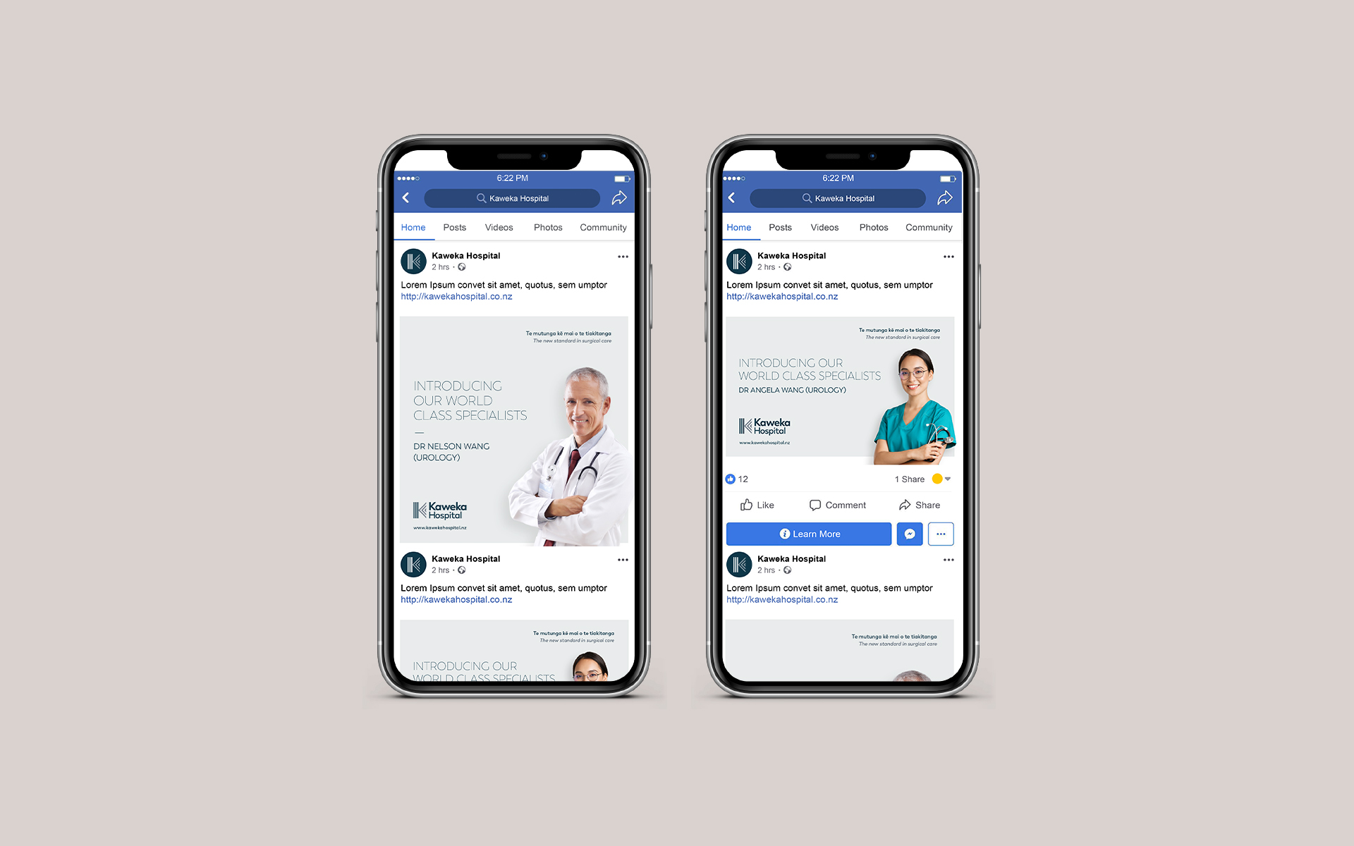 Kaweka Hospital Brand Design.