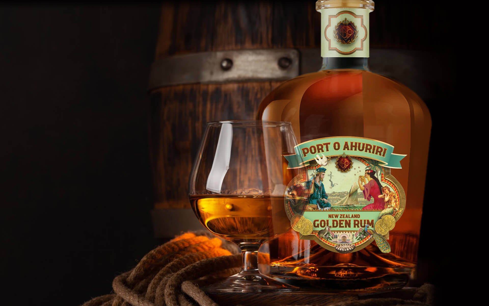 National Distillery Label Design.