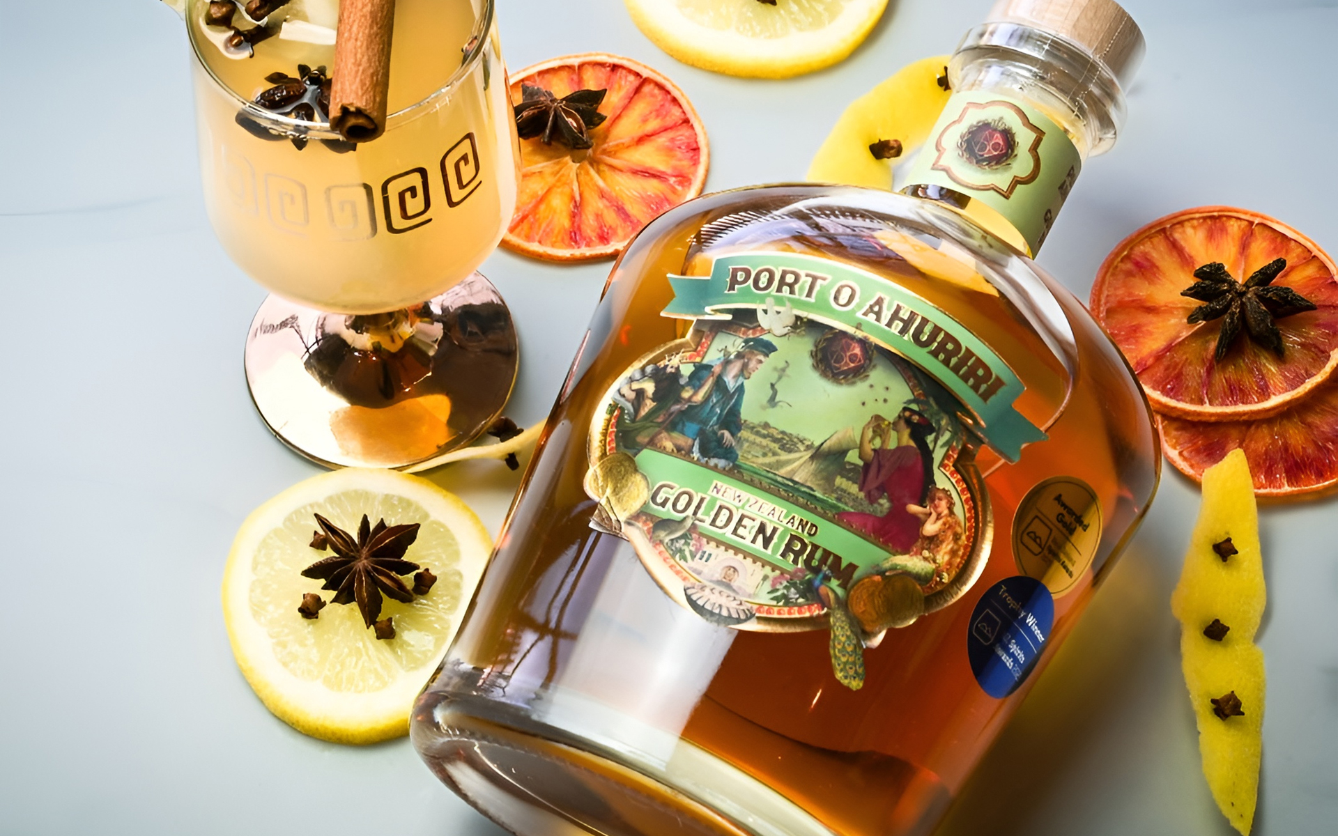 National Distillery Label Design.