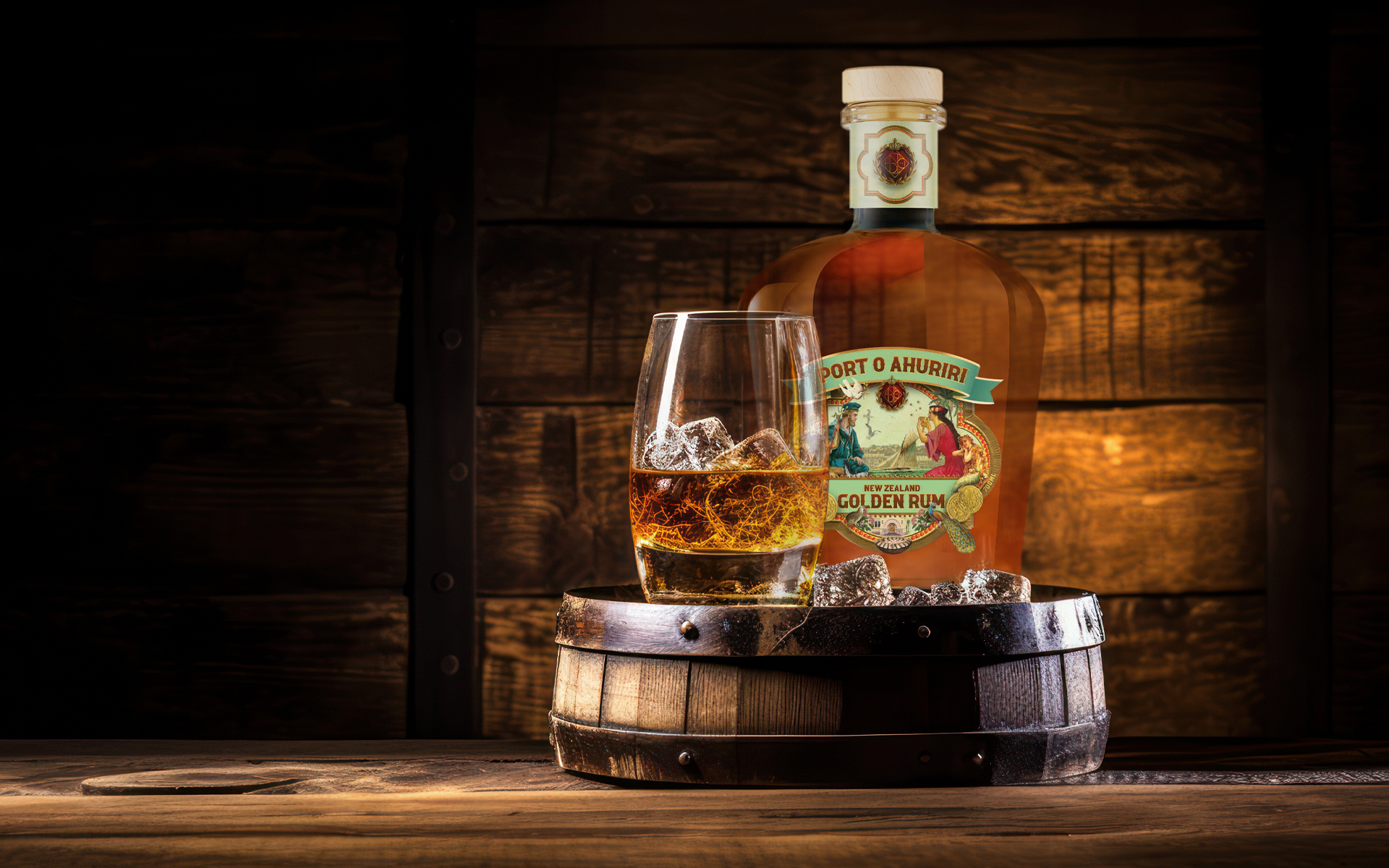 National Distillery Label Design.