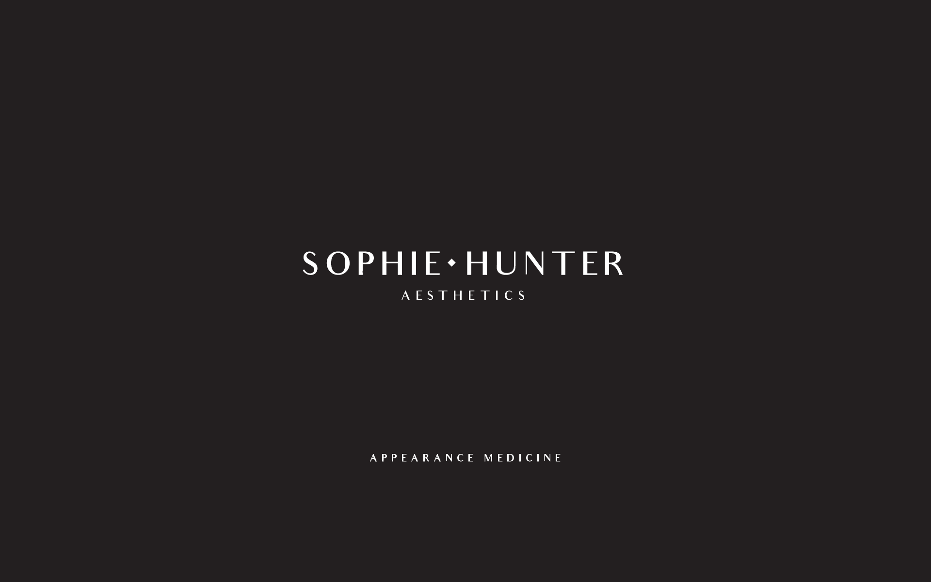 Sophie Hunter Aesthetics Brand Design.