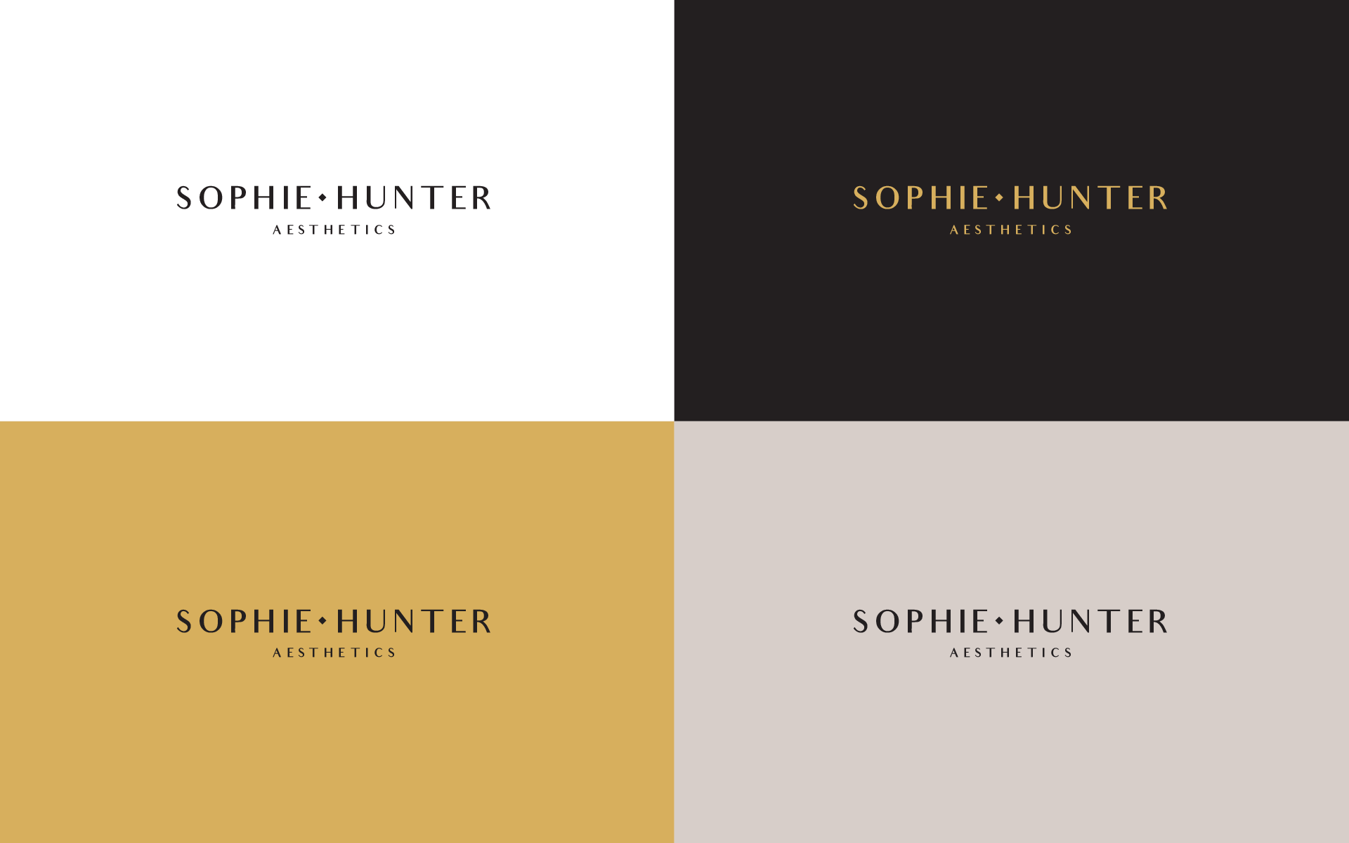 Sophie Hunter Aesthetics Brand Design.