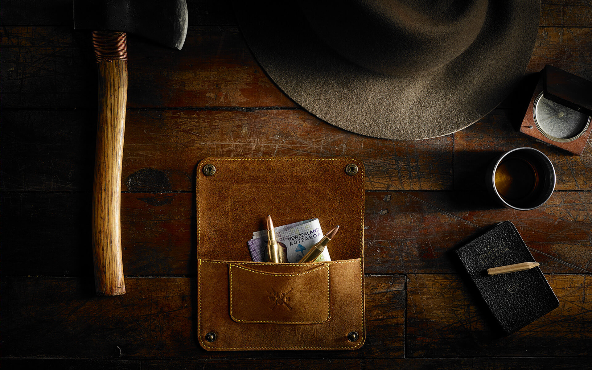 Whiskey & Hide Brand Concept.