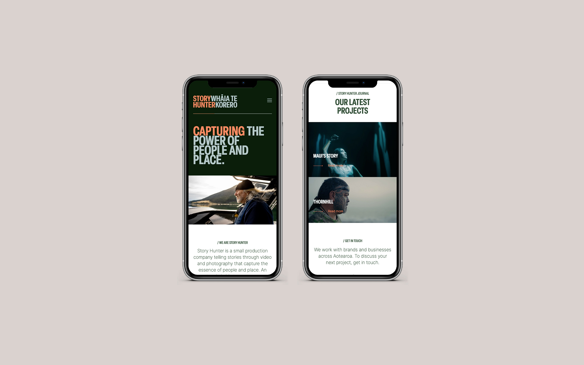 Storyhunter UX Design.