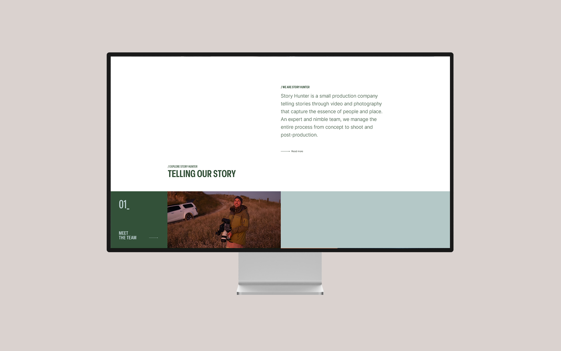 Storyhunter UX Design.
